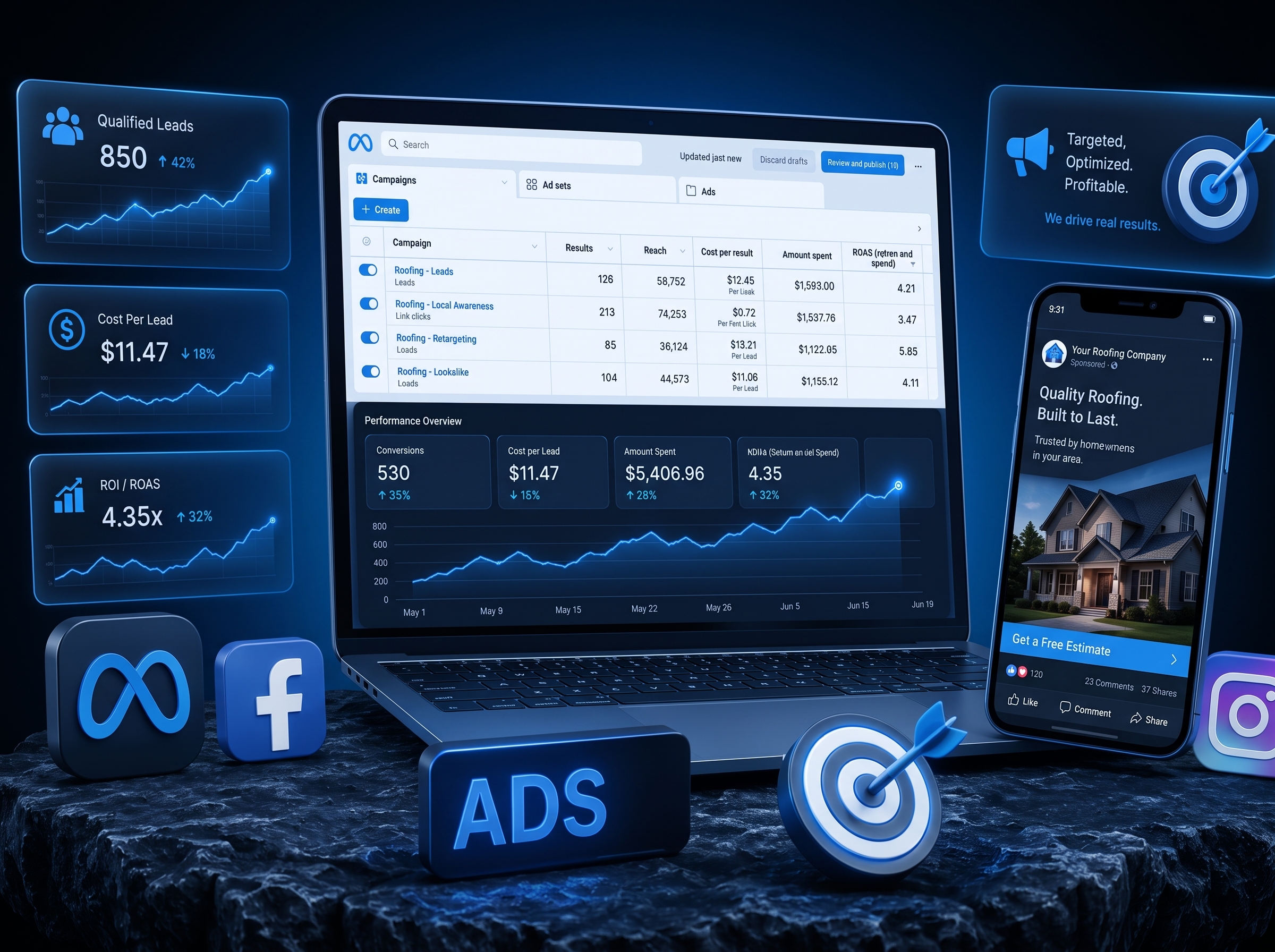 Paid ads management visual